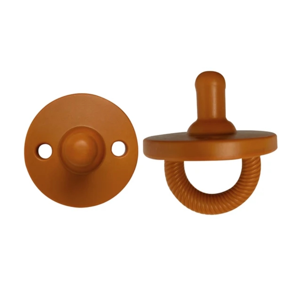 Brown Silicone Pacifier Set